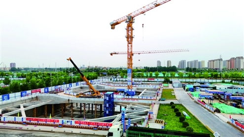 起步区地下空间项目施工现场